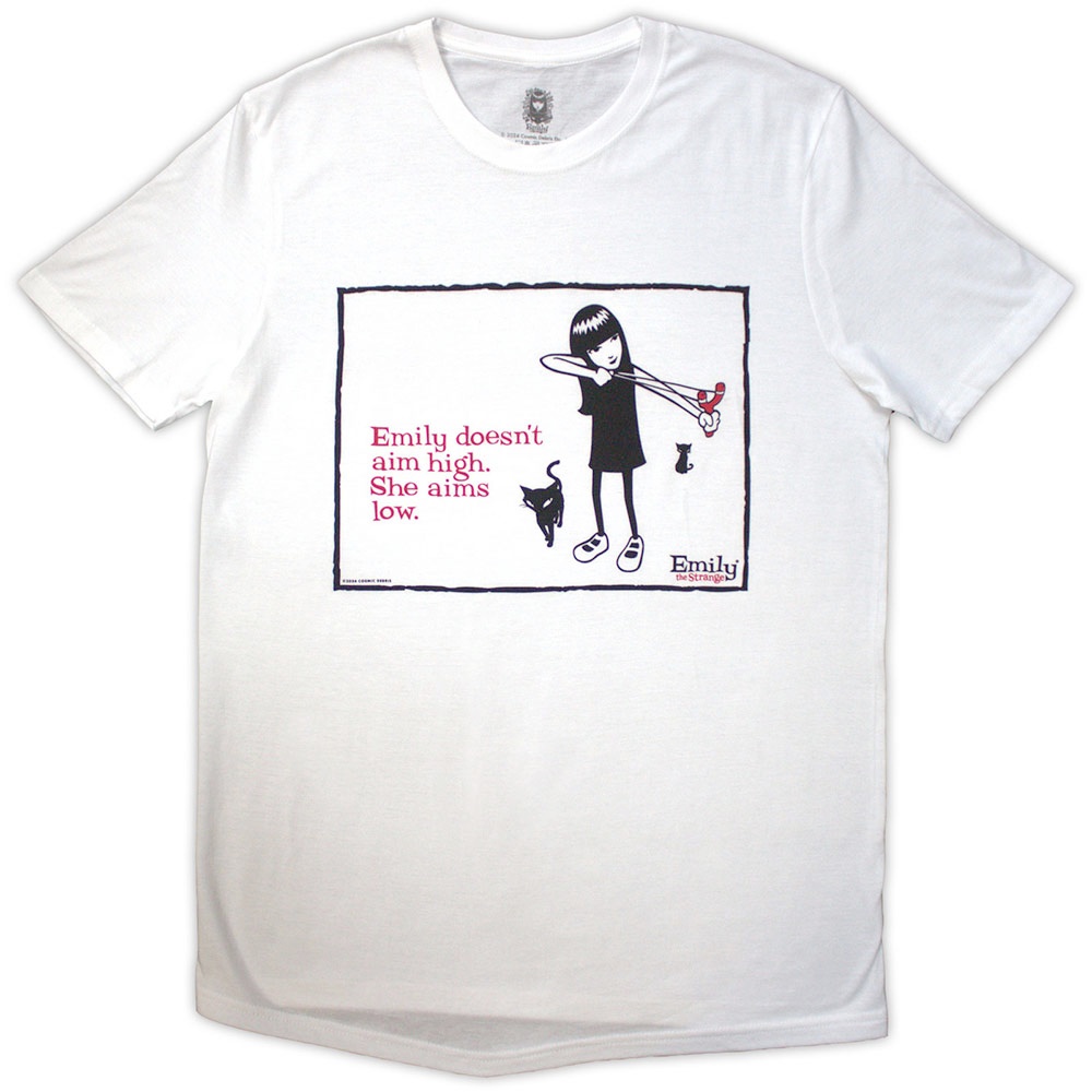Emily The Strange - Aims Low Tshirt Homme - Blanc